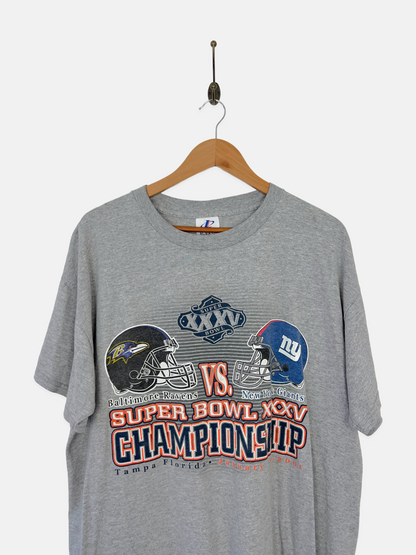 Ravens vs Giants NFL Superbowl Vintage T-Shirt Size M-L