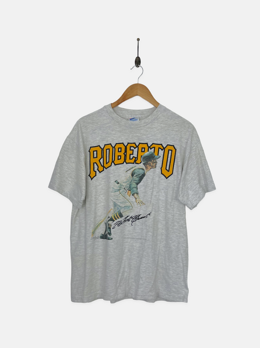 90's Pittsburgh Pirates Roberto MLB USA Made Vintage T-Shirt Size 12-14