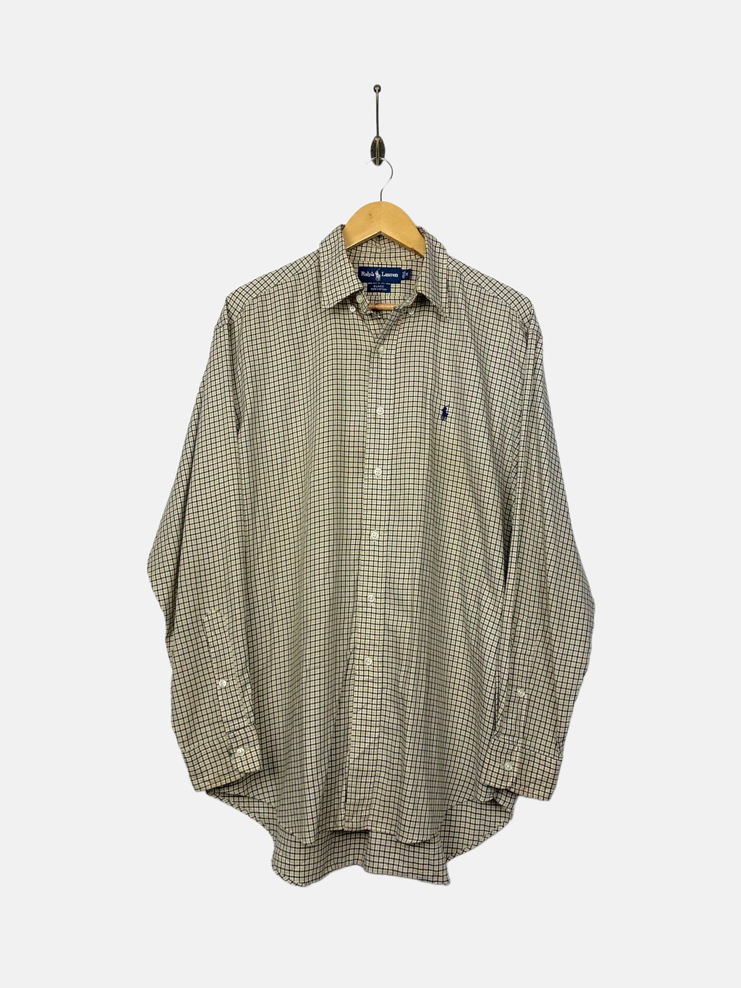 90's Ralph Lauren Embroidered Vintage Button-Up Shirt Size L