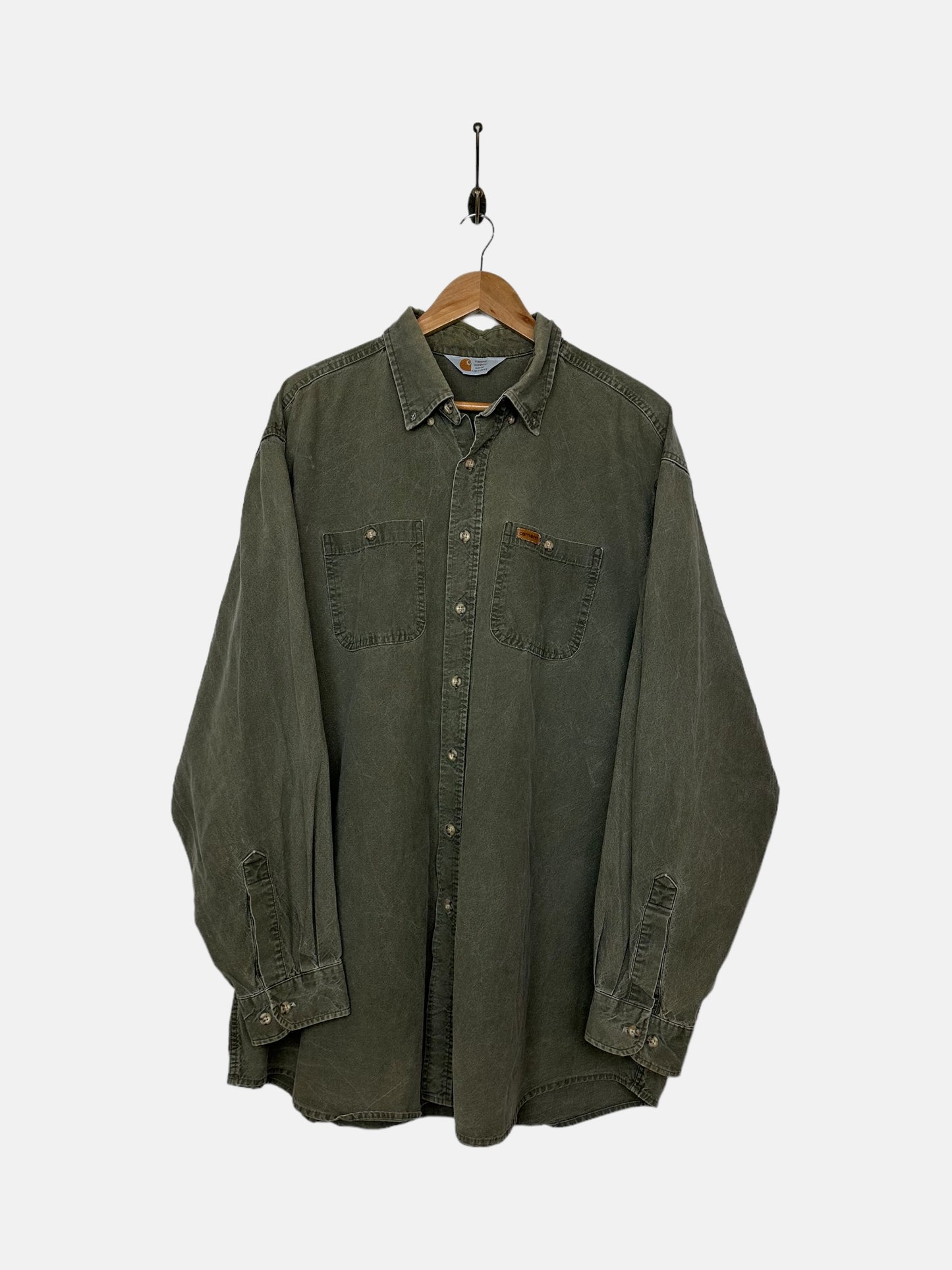 90's Carhartt Vintage Button-Up Shirt Size 2-3XL