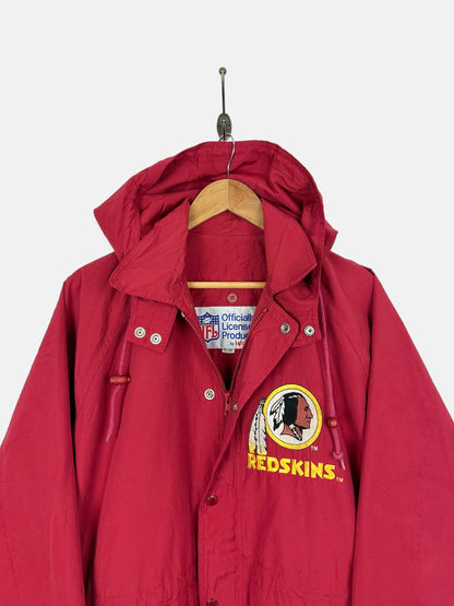 90's Washington Redskins NFL Embroidered Vintage Jacket with Hood Size M-L