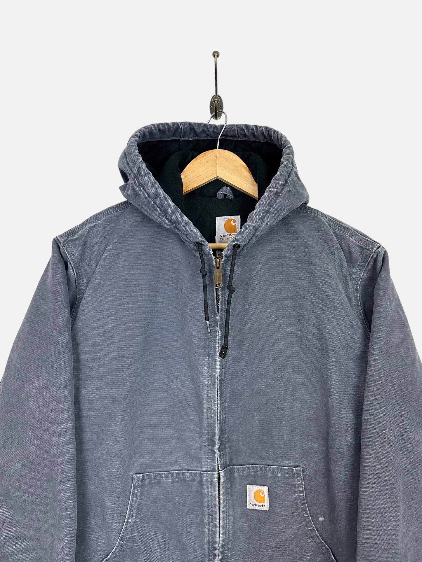 90's Carhartt Heavy Duty Vintage Jacket with Hood Size S-M