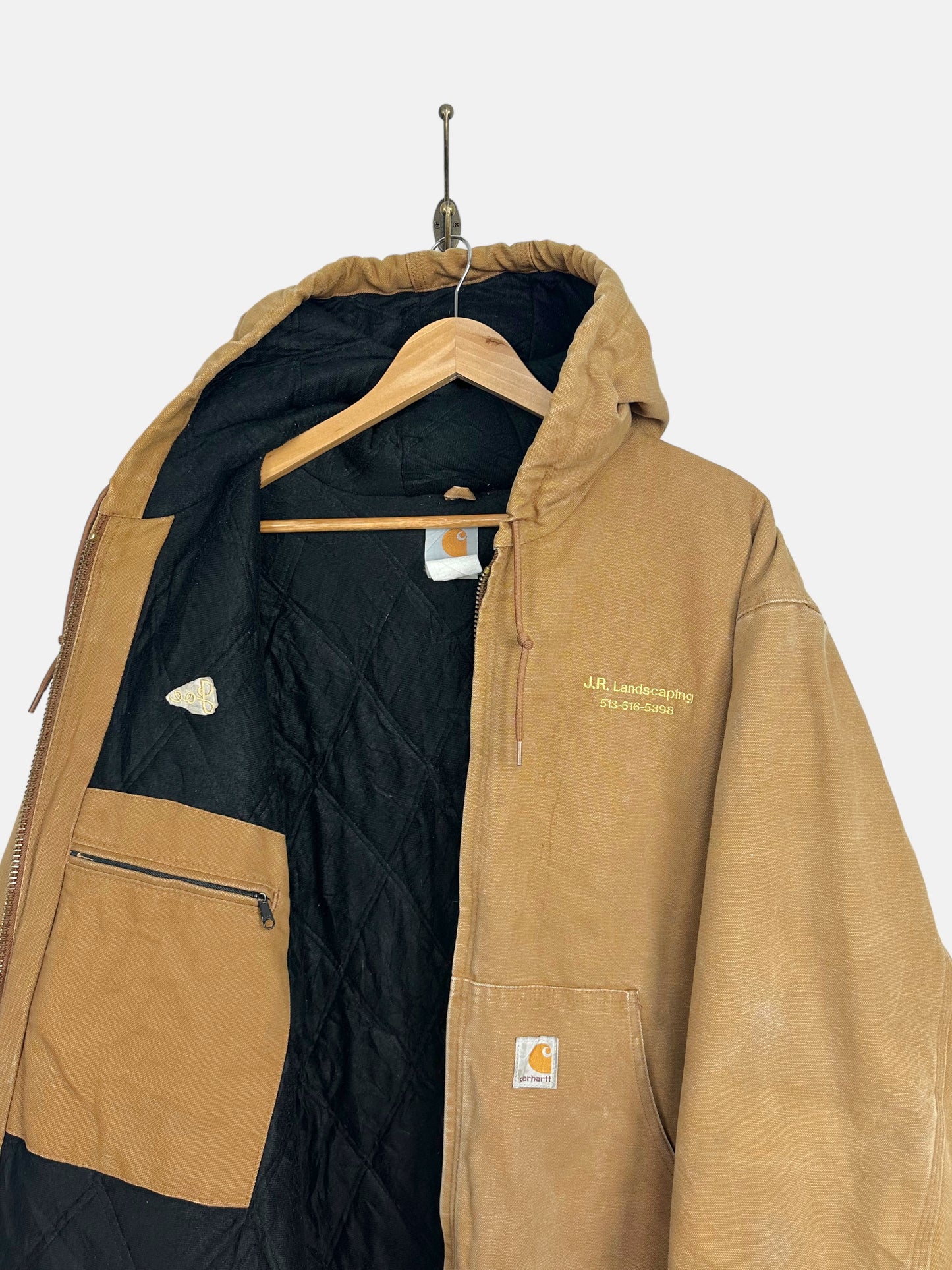 90's Carhartt Heavy Duty Vintage Jacket with Hood Size XL