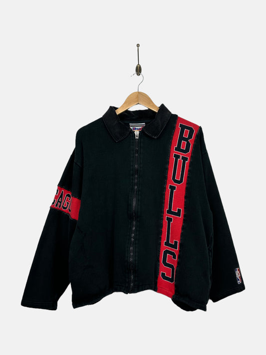 90's Chicago Bulls NBA Embroidered Vintage Zip-Up Sweatshirt/Jacket Size 12