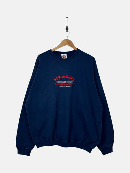 90's Bubba Gump Shrimps USA Made Embroidered Vintage Sweatshirt Size XL