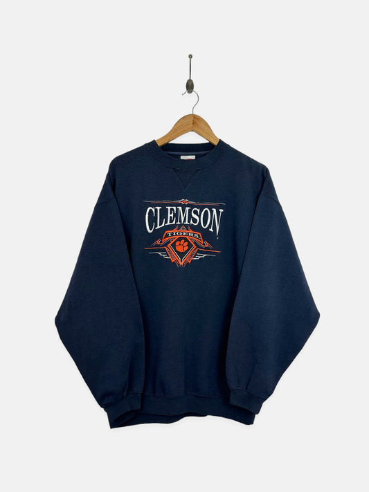 90's Clemson Tigers Embroidered Vintage Sweatshirt Size L-XL