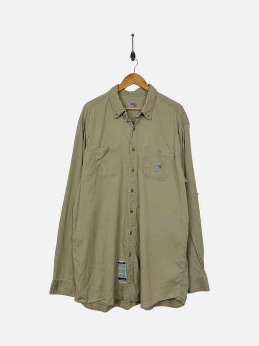 90's Carhartt Vintage Button-Up Shirt Size 3XL