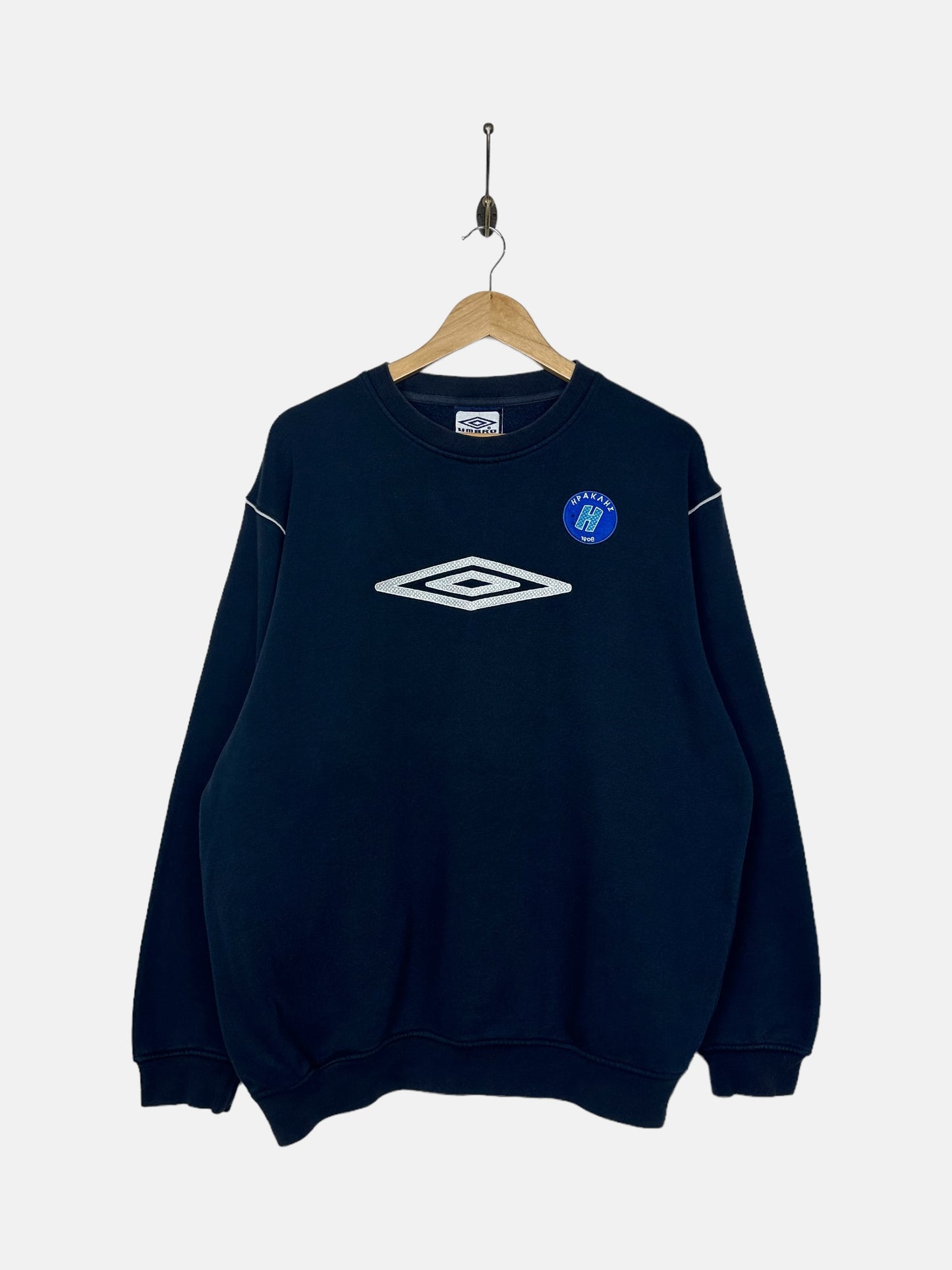 90's Umbro Greece Iraklis FC Embroidered Vintage Sweatshirt Size L