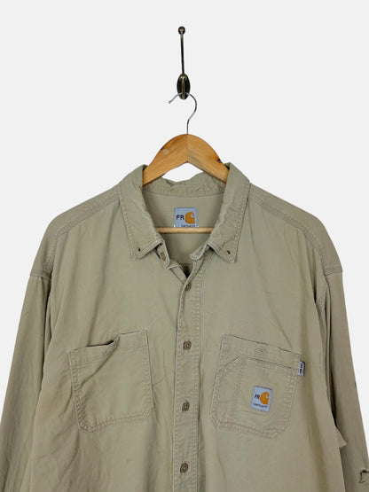 90's Carhartt Vintage Button-Up Shirt Size 3XL