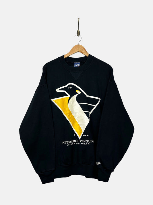 90's Pittsburgh Penguins NHL USA Made Vintage Sweatshirt Size L-XL