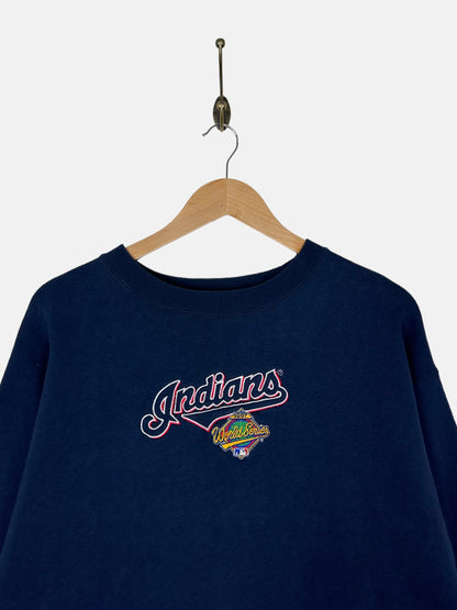 1997 Cleveland Indians MLB Embroidered Vintage Sweatshirt Size L