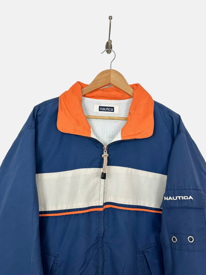 90's Reversible Nautica Embroidered Vintage Jacket Size L