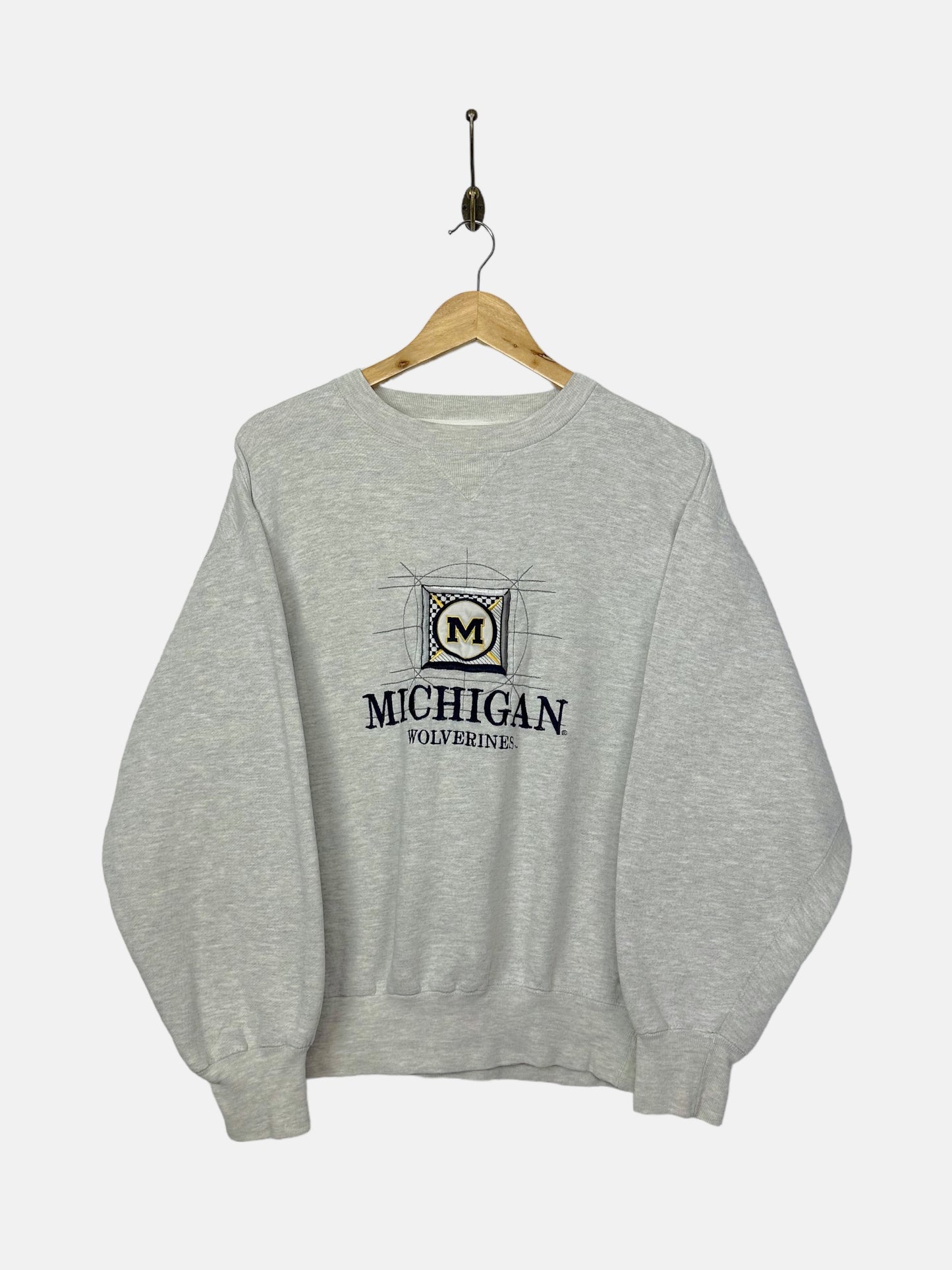 90's Michigan Wolverines Embroidered Vintage Sweatshirt Size 10