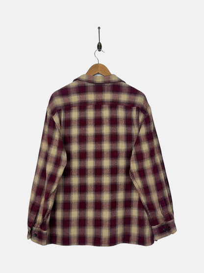 90's Carhartt Vintage Button-Up Flannel Shirt Size L