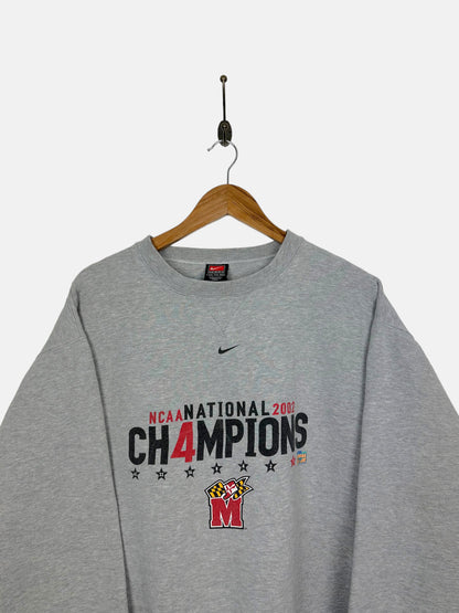 Nike Maryland Terrapins NCAA Vintage Sweatshirt Size 2XL