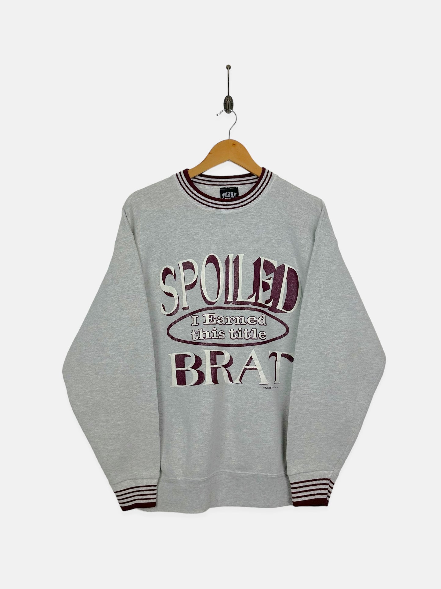 90's Spoiled Brat USA Made Vintage Sweatshirt Size 12-14