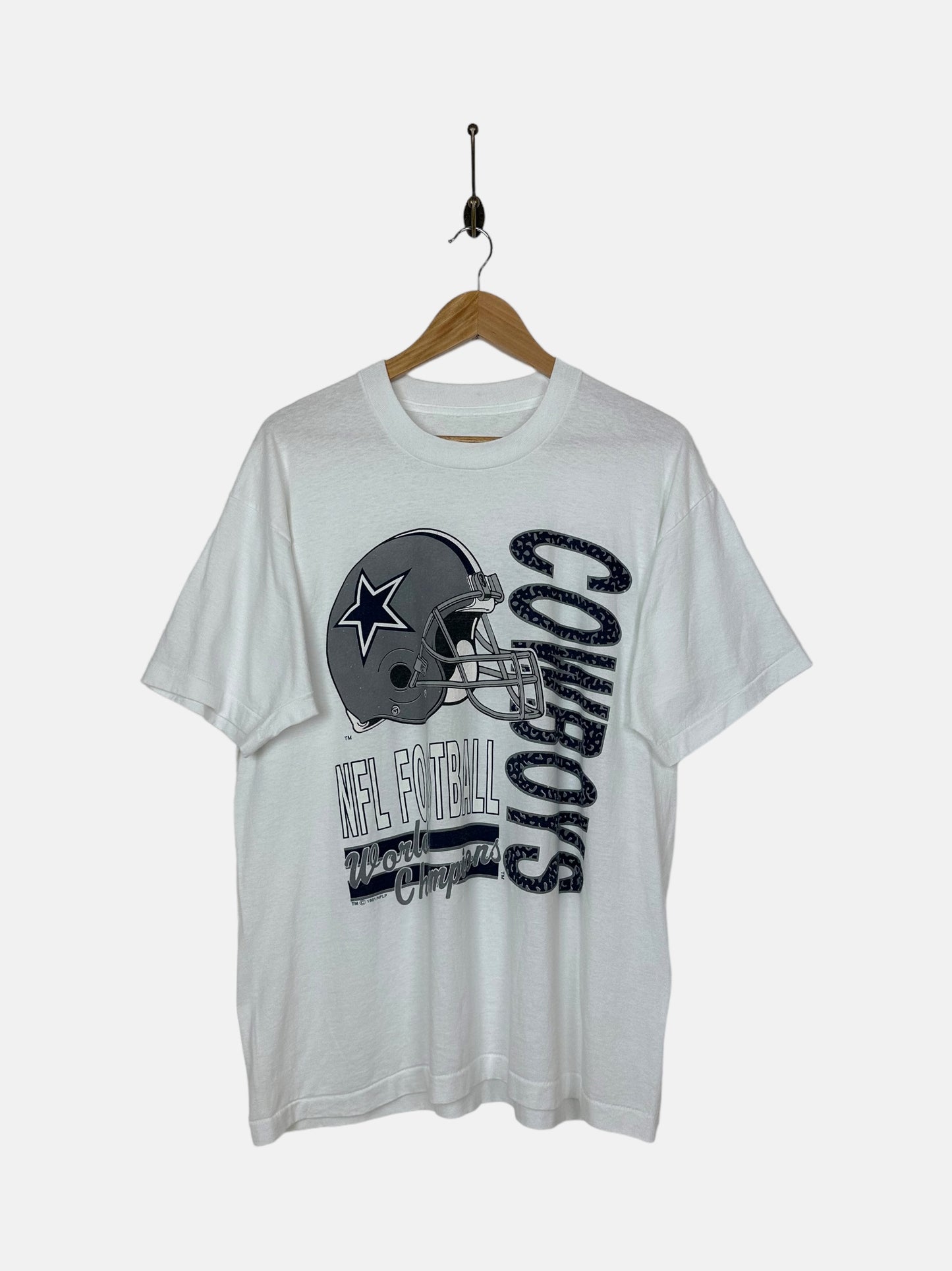 1991 Dallas Cowboys NFL Vintage T-Shirt Size M-L