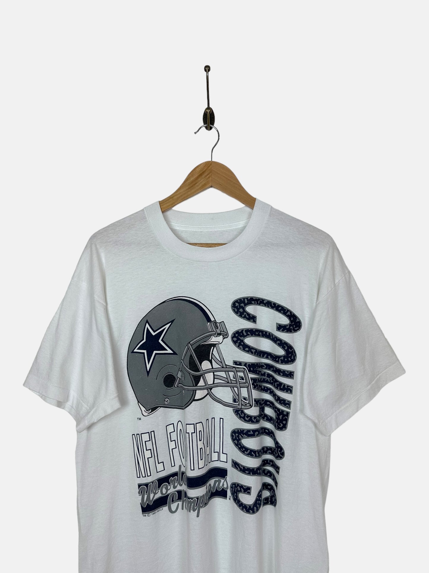 1991 Dallas Cowboys NFL Vintage T-Shirt Size M-L