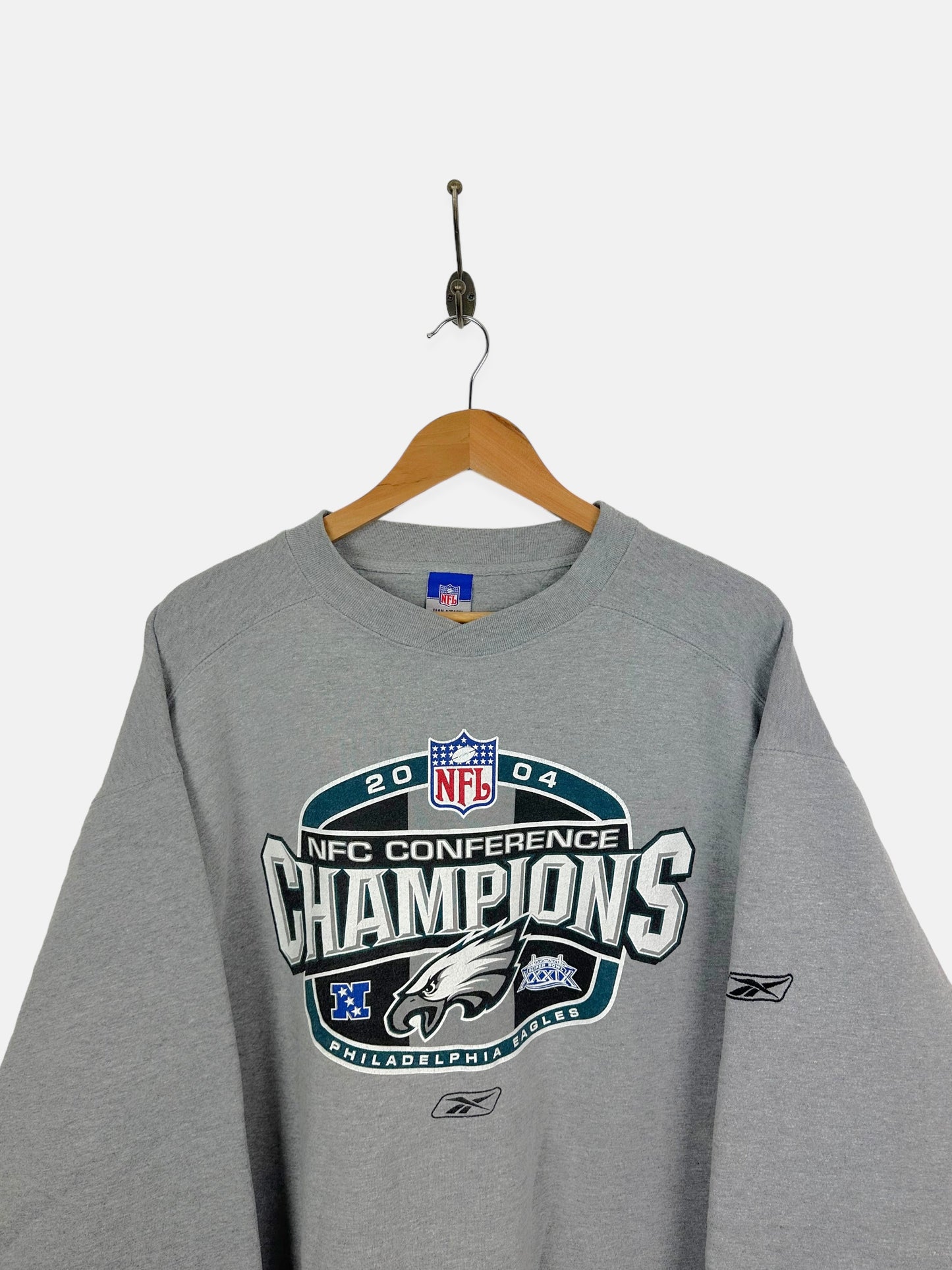 Reebok Philadelphia Eagles NFL Vintage Sweatshirt Size XL