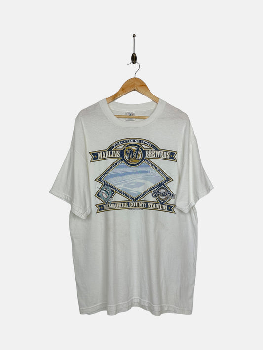 90's Milwaukee Brewers MLB Vintage T-Shirt Size XL