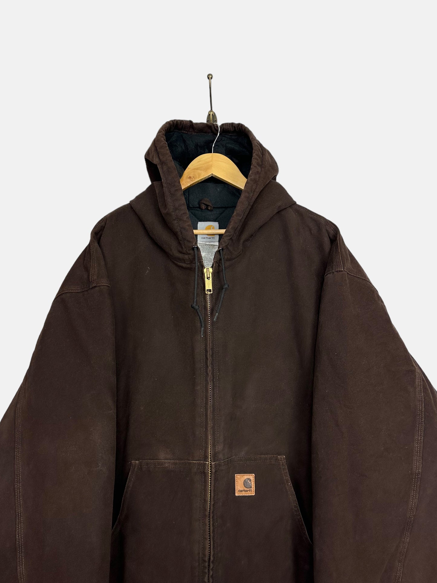 90's Carhartt Heavy Duty Vintage Jacket with Hood Size 4XL