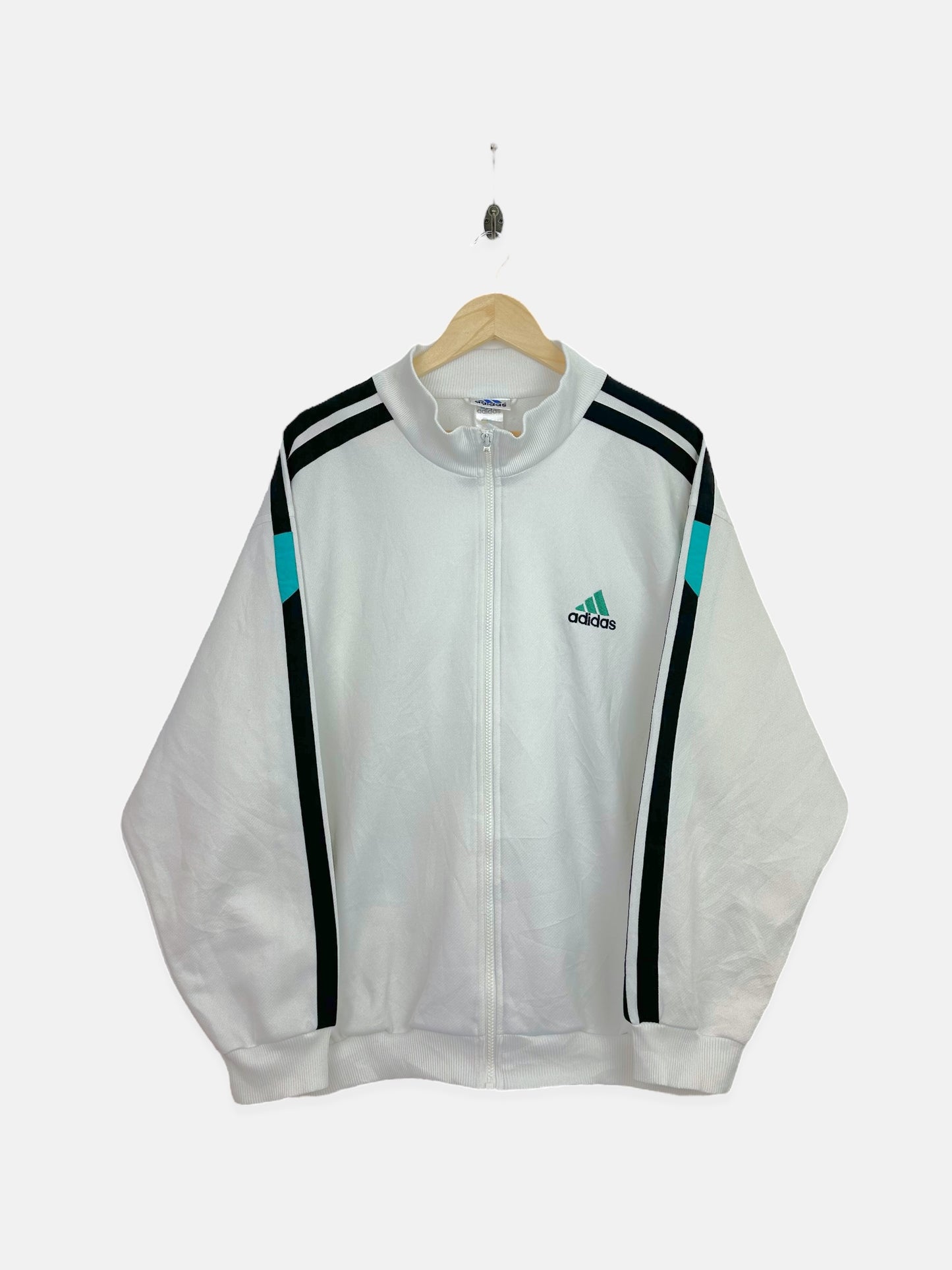 90's Adidas Embroidered Vintage Zip-Up Jacket Size L-XL