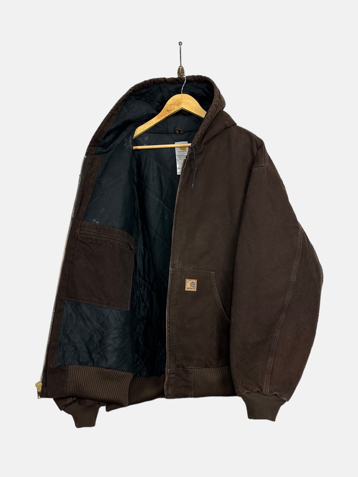 90's Carhartt Heavy Duty Vintage Jacket with Hood Size 4XL