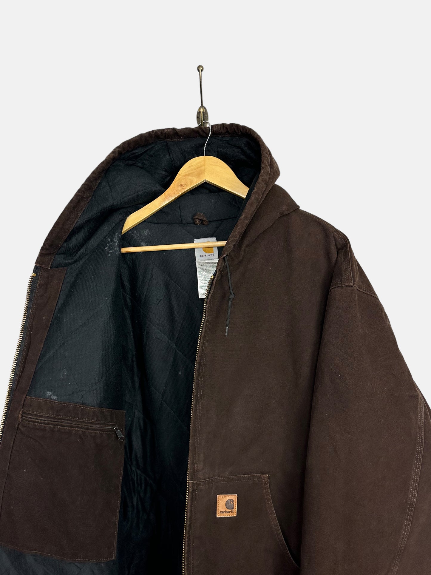 90's Carhartt Heavy Duty Vintage Jacket with Hood Size 4XL