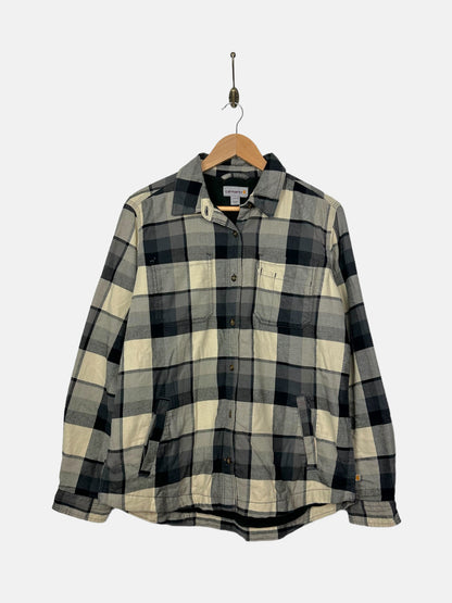 90's Carhartt Button-Up Lined Flannel Shirt Size S-M