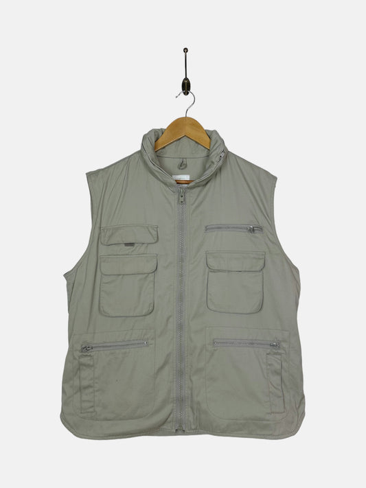 90's Beige Vintage Cargo Vest Size L