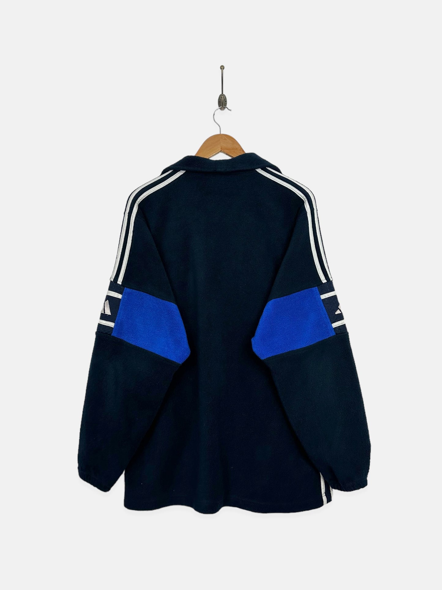 90's Adidas Embroidered Vintage Zip-Up Fleece Size L-XL