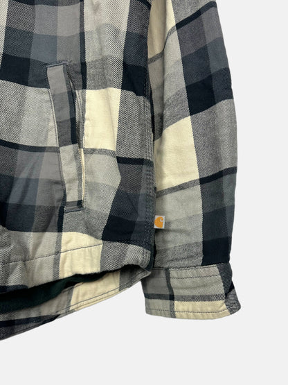 90's Carhartt Button-Up Lined Flannel Shirt Size S-M