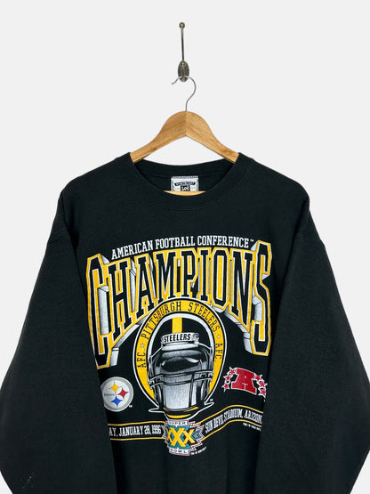 1996 Pittsburgh Steelers NFL USA Made Vintage Sweatshirt Size 10-12