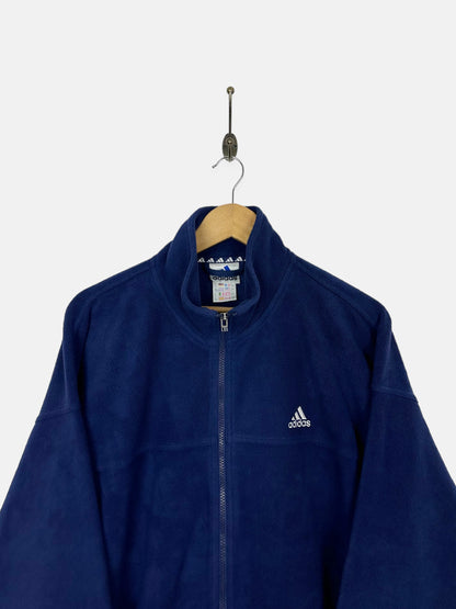 90's Adidas Embroidered Vintage Zip-Up Fleece/Jacket Size XL-2XL