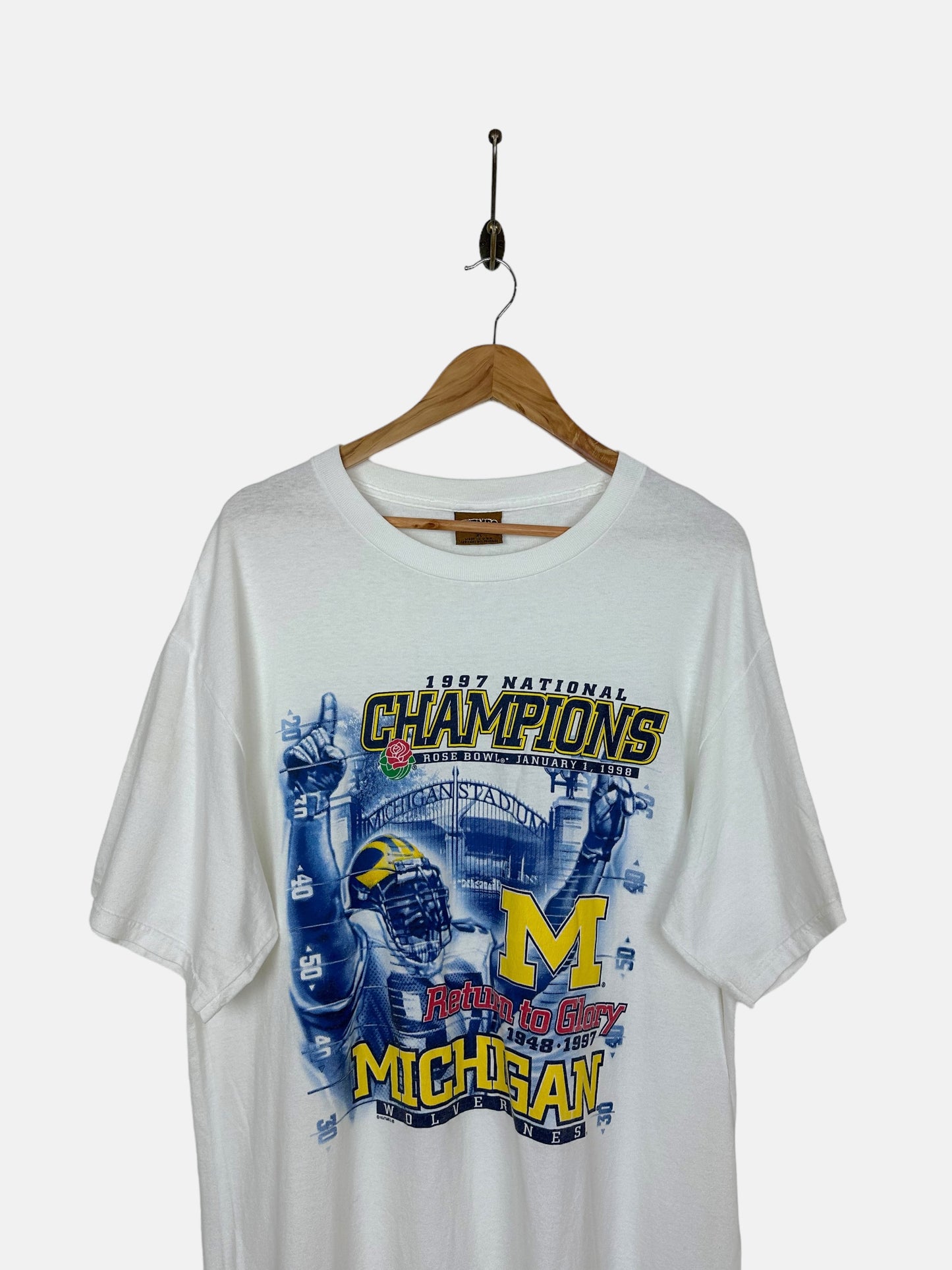 1997 Michigan Wolverines Vintage T-Shirt Size XL