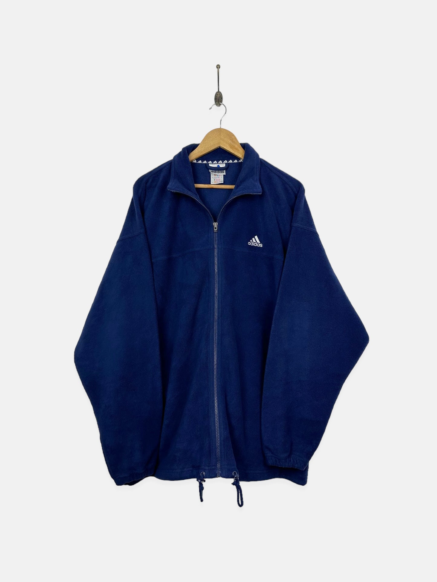 90's Adidas Embroidered Vintage Zip-Up Fleece/Jacket Size XL-2XL