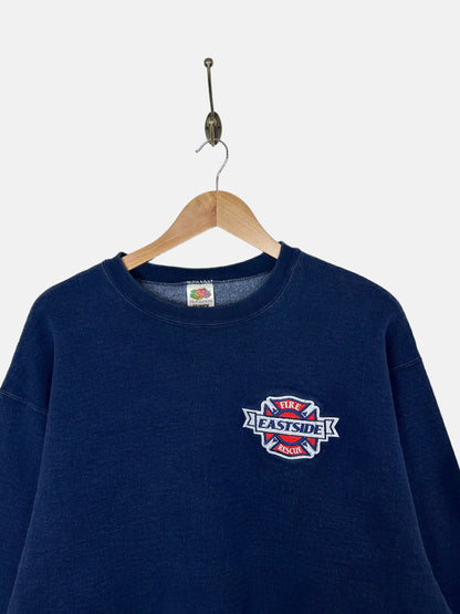 90's Eastside Fire Rescue Embroidered Vintage Sweatshirt Size M