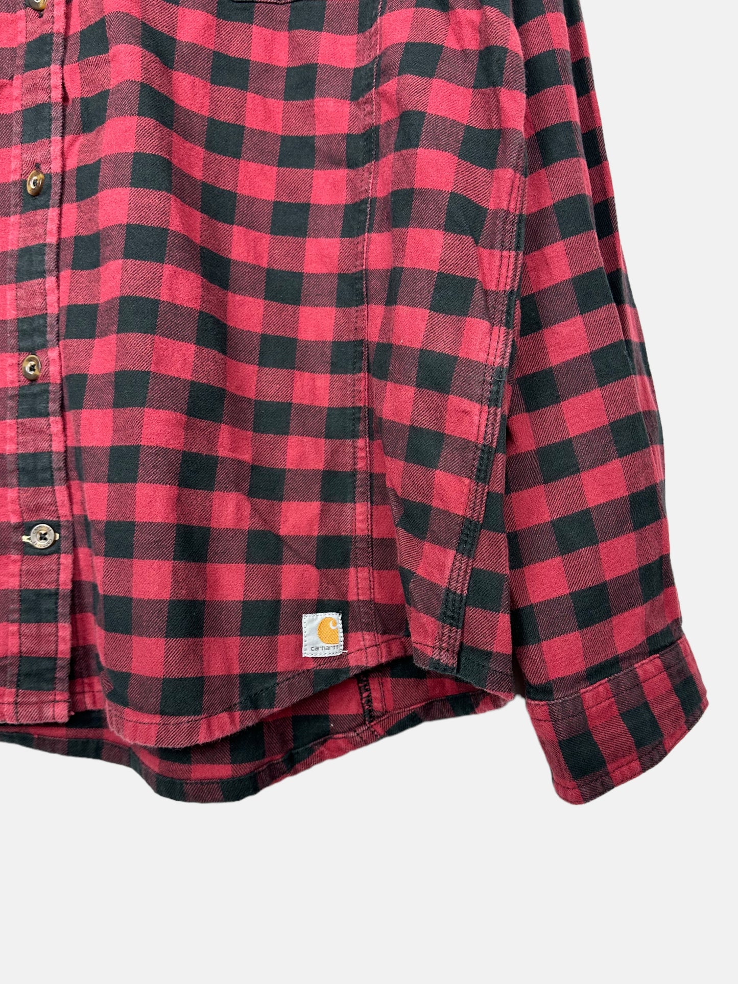 90's Carhartt Button-Up Flannel Shirt Size S-M