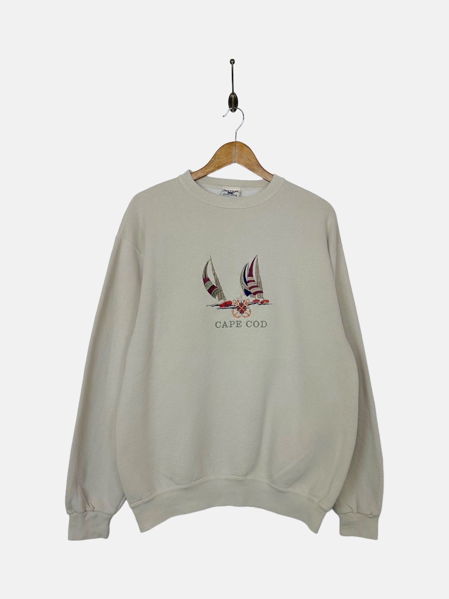 90's Cape Cod Embroidered Vintage Sweatshirt Size M