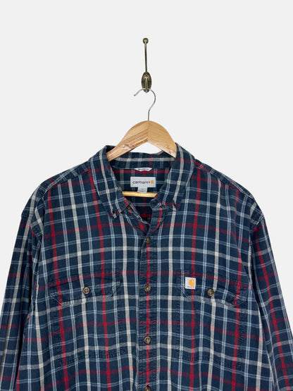 90's Carhartt Vintage Button-Up Shirt Size XL