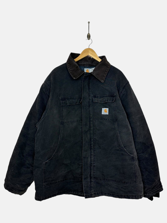 90's Carhartt Heavy Duty Corduroy Collar Vintage Jacket Size 2-3XL