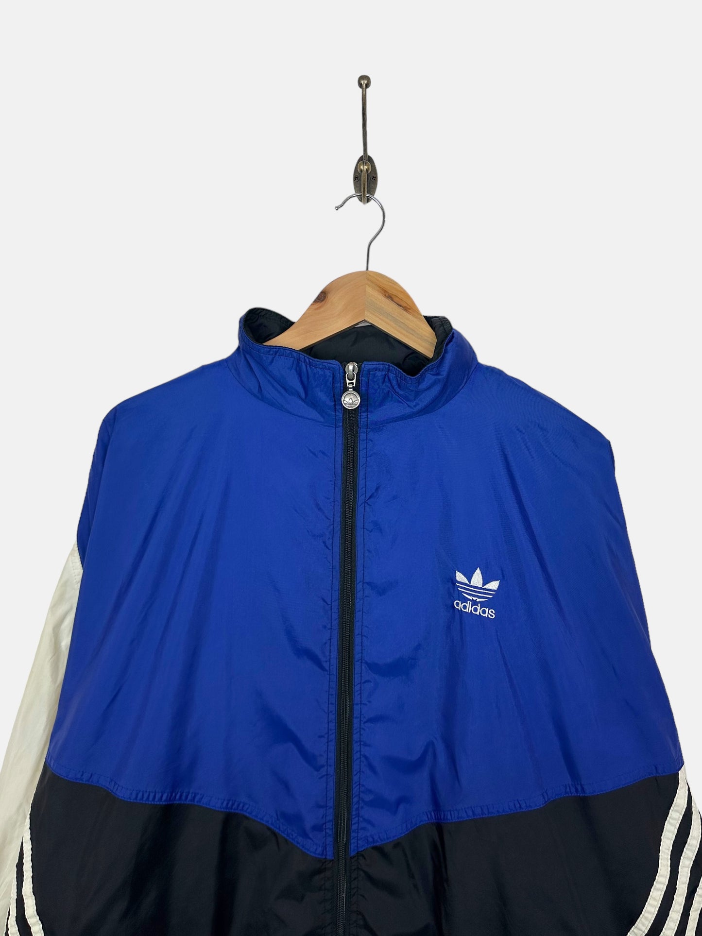 90's Adidas Embroidered Vintage Windbreaker Jacket Size XL