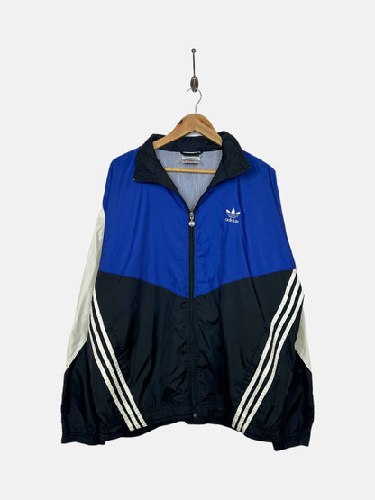 90's Adidas Embroidered Vintage Windbreaker Jacket Size XL