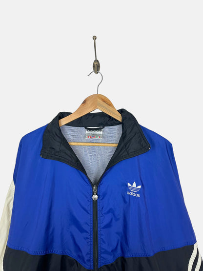 90's Adidas Embroidered Vintage Windbreaker Jacket Size XL