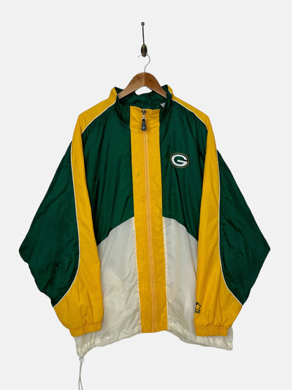 90's Starter Green Bay Packers NFL Embroidered Vintage Light Jacket Size XL