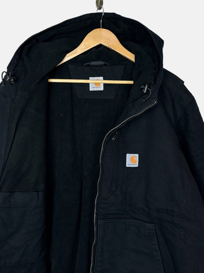 Carhartt Heavy Duty Lined Vintage Jacket with Hood Size L