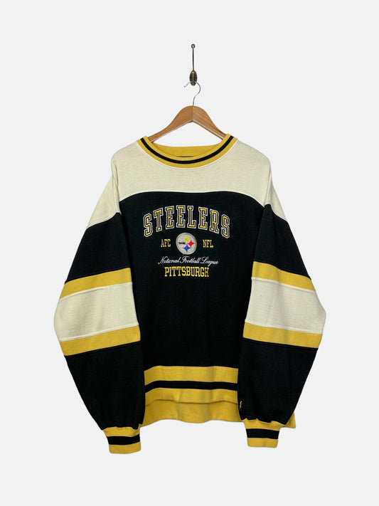 90's Pittsburgh Steelers NFL Embroidered Vintage Sweatshirt Size XL