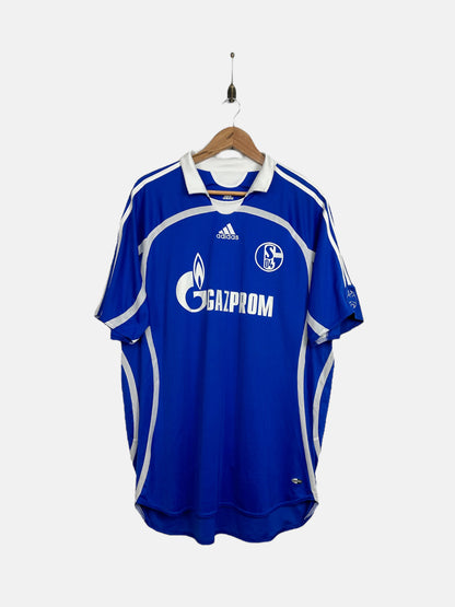 2007 Adidas Schalke 04 Home Kit Vintage Football Jersey Size XL