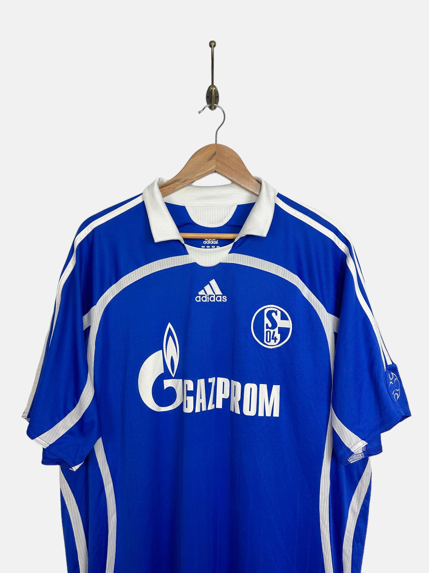 2007 Adidas Schalke 04 Home Kit Vintage Football Jersey Size XL