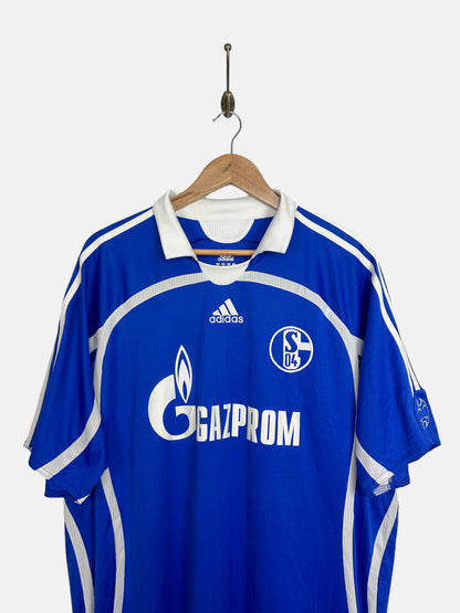 2007 Adidas Schalke 04 Home Kit Vintage Football Jersey Size XL